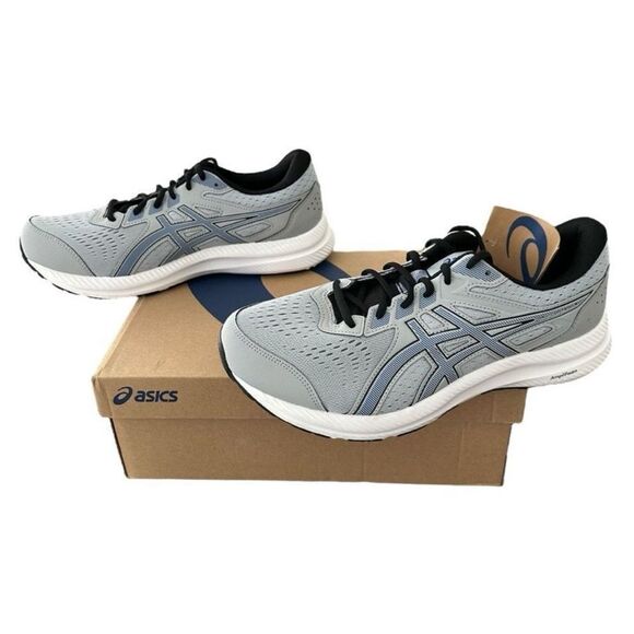 Asics Men’s Gel-Contend 8 Piedmont Grey Asics Blue Running Shoe 9.5 Extra Wide - Picture 3 of 10